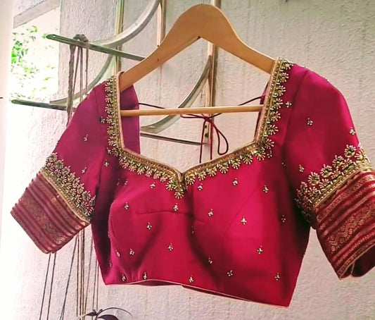 Hand Embroidered Bridal Blouse